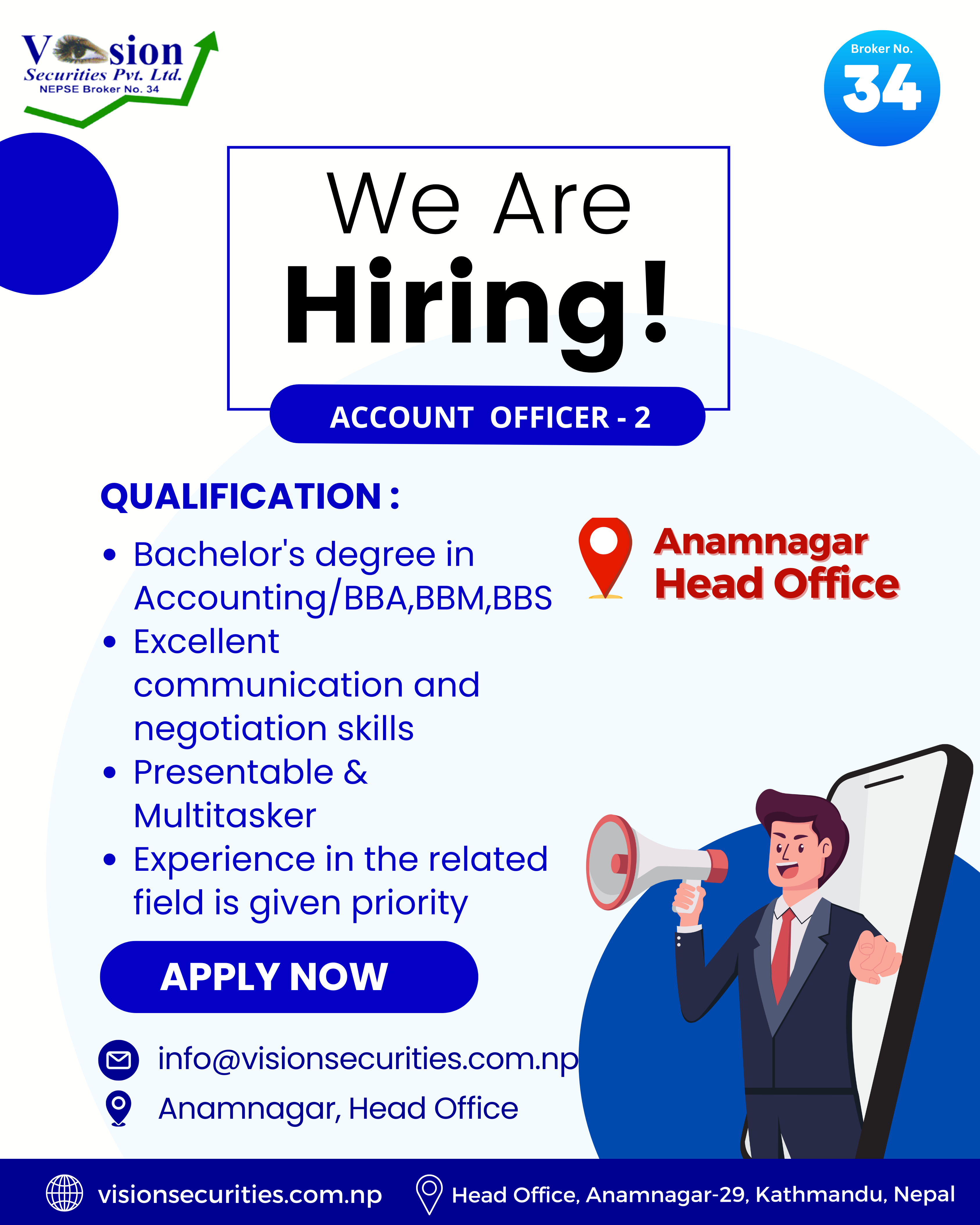 Popp Notice  JOB VACANCY ANNOUNCEMENT